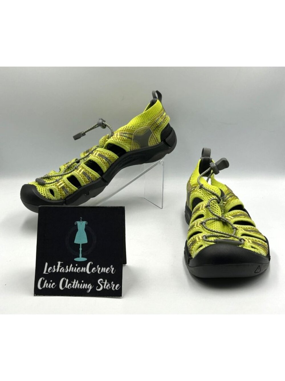 Keen Men's Green Black Evofit One Waterproof Hiking Outdoor Sandals Size 9 3634
